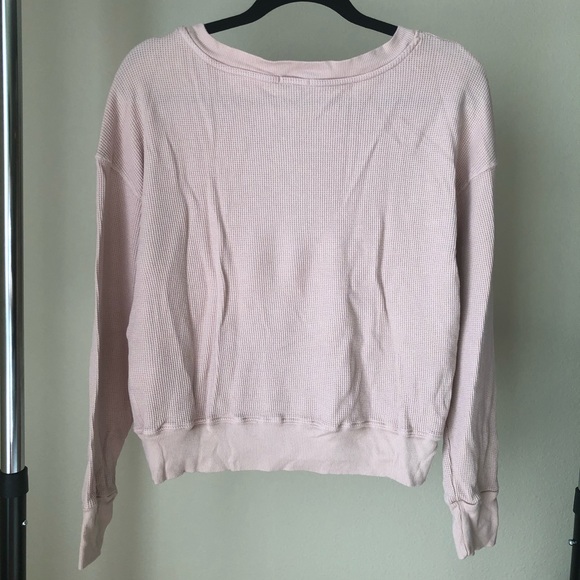 Splendid Blush Thermal Crew Neck NWOT - Picture 5 of 6